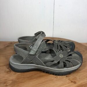 Keen Sandals Womens 7 Gray Rose Sport Trail Hiking Closed Toe Water Shoes