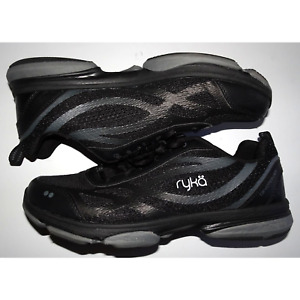 Ryka Women's, Devotion XT Training Shoe 9.5 Wide Black/Meteorite/White