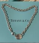 Tiffany & Co. Please Return To Oval Tag 15” Choker Necklace 52g, Tiffany Choker