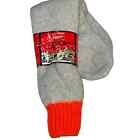 Hanes Red Label Outdoorsman Socks Mens 10-13 Grey Orange Old Stock Vintage NEW