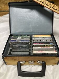 VTG Rock Cassette Tape Lot Of 9 With Case Mixed See Pictures Preowned Skid Row