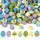 200x Handmade Polymer Clay Easter Egg Spacer Beads for DIY Jewelry Crafts Making
