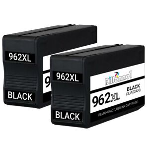 2PK For HP 962XL Black (3JA03AN) Ink Cartridges