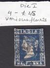 INDIA 1854 ½a DIE I LITHOGRAPH USED STAMP #4 CV £45 VARIOUS FLAWS