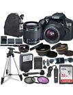 Canon Rebel T6 Digital SLR Camera Mega Bundle - Black