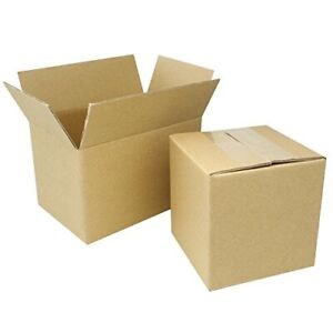 100pcs-6x4x4 Cardboard Paper Boxes Mailing Packing Shipping Box-Economic Grade