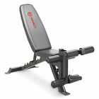Marcy Deluxe Utility Weight Bench SB-350 Flat Incline Decline Adjustable Folds