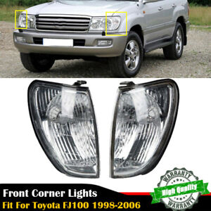 For Toyota Land Cruiser 100 1998-2005 1 Pair Front Corner Light Lamp Clear Lens