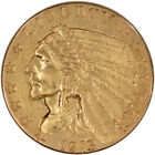 US Gold $2.50 Indian Head Quarter Eagle - Extra Fine - Random Date