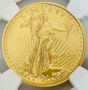 2007 American Eagle 1/4th T. oz. FINE Gold Coin $10 Dollar Graded NGC MS 70 KEY!