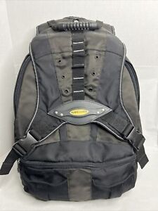 Alienware Laptop Padded Backpack 20” Travel Carry On Black Heavy Nylon Canvas