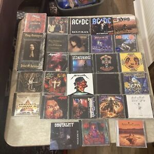 Heavy Metal Rock Cd Lot 26 CDs- Metallic AC/DC OZZY MEGADEATH PRIEST MAIDEN GUNS