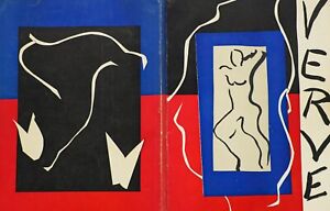 Verve Vol I No 1 Dec 1937 by Henri Matisse 1943 Original UNFRAMED Lithograph