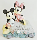 Vintage Sears Outdoor Mickey & Minnie Garden Rock Statue. What A Beautiful Day!