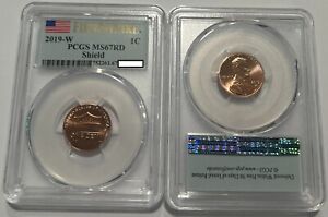 2019-W FIRST STRIKE LINCOLN SHIELD CENT BUSINESS STRIKE MS67RD PCGS