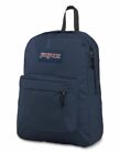 JanSport Superbreak Navy Blue Backpack Lightweight School BookBag