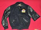 Dehen Fiesta Bowl Jacket All Black M Leather & Wool ($525 Retail) Made In USA