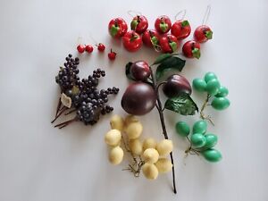 Lot of Fruits and Berries Craft Supplies for Decorating