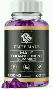 Elite Male Gummies for Men, Performance Enhancement Formula, Maximum Energy 60ct