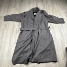 Vintage Misty Harbor Lined 100% Pure Wool Rain/Trench Coat Size 44R Made In USA