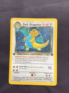 Pokemon Cards: Team Rocket 1st Edition Rare Holo: Dark Dragonite 5/82
