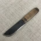 Vintage Simonds Custom Knife - Fixed Molybdenum Blade - Brass Handle - USA