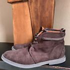 Cole Haan Boys' Carlton Chukka Suede Ankle Boots Dark Brown Size 6 Lace Up