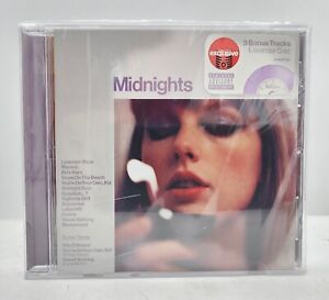 Taylor Swift CD Midnights Lavender Colored disc TGT Exclusive 3 bonus tracks