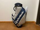TaylorMade 2024 Players Tour Qi10 6 Way Staff Bag - Silver / Navy  **MINT**
