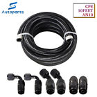 Nylon Braided Fuel Line AN10 10AN Oil/Gas/ Diesel/ Fuel Hose End Fittings Kit