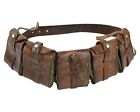 WW1 Period Named Swedish Leather Bandolier & Belt In Excellent Condition