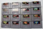 Assorted Super Nintendo Entertainment System SNES Cartridges Games