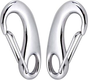 2PC Boat 316 STAINLESS STEEL SPRING SNAP HOOK  4