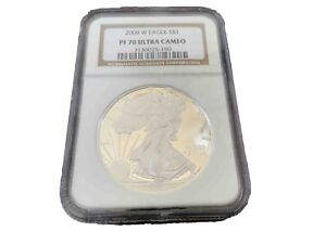 New Listing2008-W American Silver Eagle Ultra Cameo NGC PF70 | Perfect