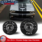For 15-21 Dodge Challenger Projector Fog Lights Front Driving Bumper Lamps Clear (For: 2013 Chrysler 300)
