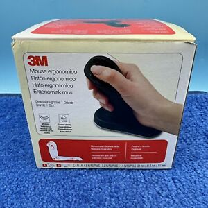 3M Ergonomic Wireless Mouse - USB - Black - 3m EM550GPL