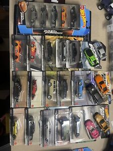 Hot Wheels Fast And Furious Lot Of 22 Unopened Full Sets And Opened Cars