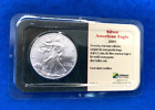2001 American Silver BU Eagle 1 Oz. Littleton Holder