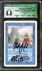 Magic MTG Unlimited Ancestral Recall CGC 5.5 MODERATELY PLAYED Garfield Signed
