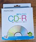Memorex CD-R OPEN BOX- 7 of 10 pk 52x 700 mbps 80 minute blank CD with Cases