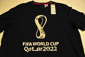Qatar 2022 World Cup Black T-Shirt, FIFA, Adidas