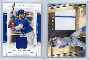 2020 National Treasures Pete Alonso NY Mets Jersey Patch #/99 + Prime Swatches!
