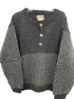 VTG LL Bean Wool  1/4 Button Nordic Norway MENS Sweater  L  SI34