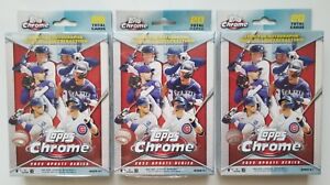 Lot (3) 2022 Topps Chrome Update Hanger Boxes Pink Wave Parallel Refractors