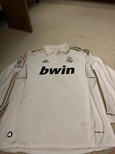 Retro 2011/12 Real Madrid Home Long Sleeve Soccer Jersey