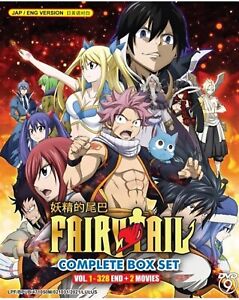 DVD Fairy Tail Complete TV Series (1-328 End) +2 Movies English All Region