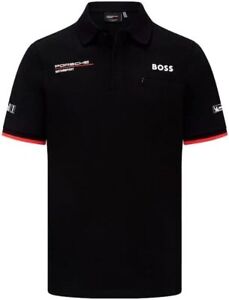 Porsche Motorsport Official Replica Team Poloshirt Black Free UK Shipping