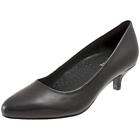 Trotters Womens Kiera Black Patent Slip On Kitten Heels Shoes 9 9.5 BHFO 9696