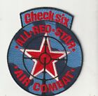 USAF air force check six all red star Aggressor air combat  patch