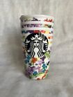 NWT Starbucks Spring Floral Band Ceramic Travel Tumbler Mug w Lid 2016 10 oz.